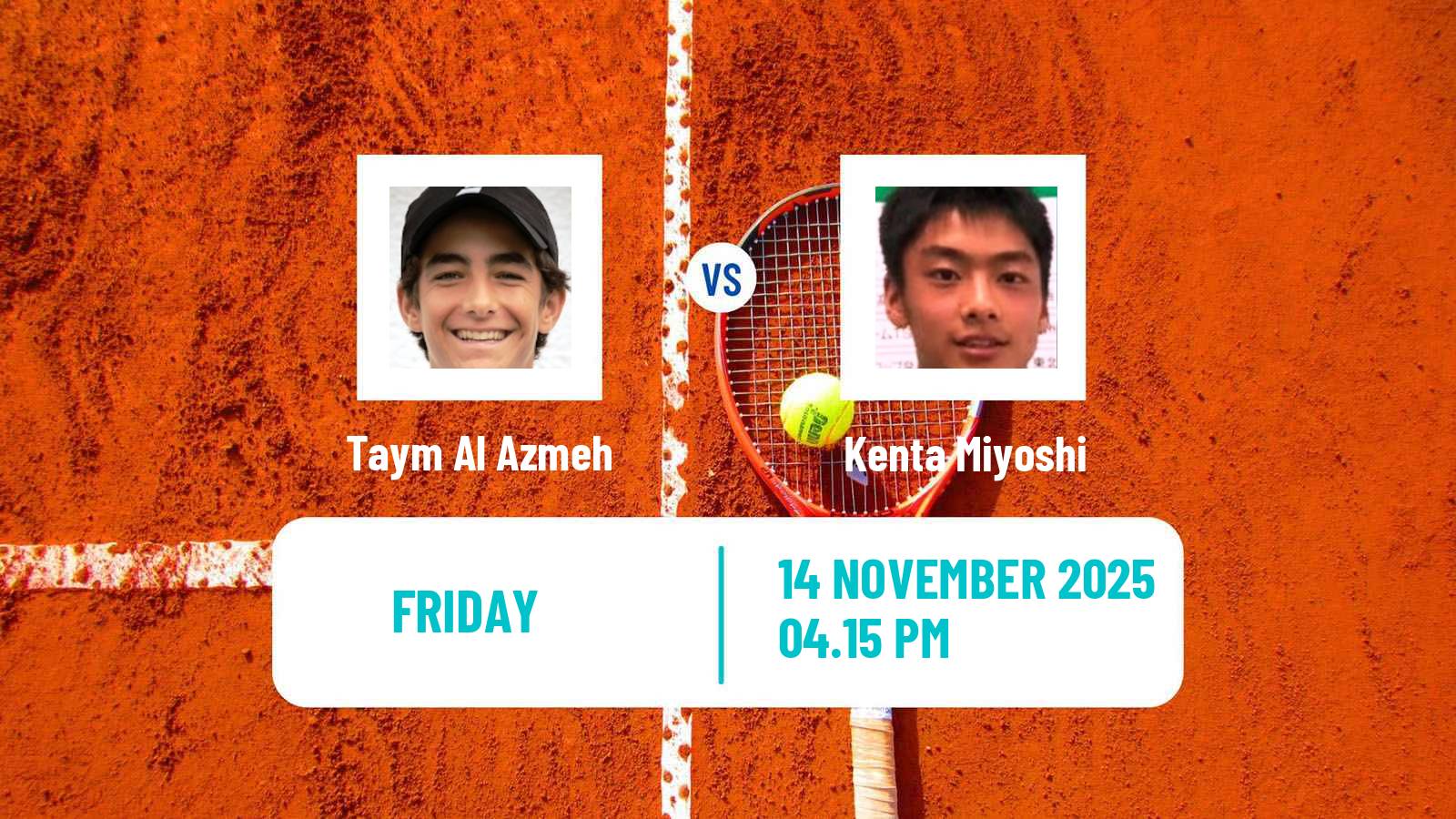 Tennis Champaign Challenger Men Taym Al Azmeh - Kenta Miyoshi