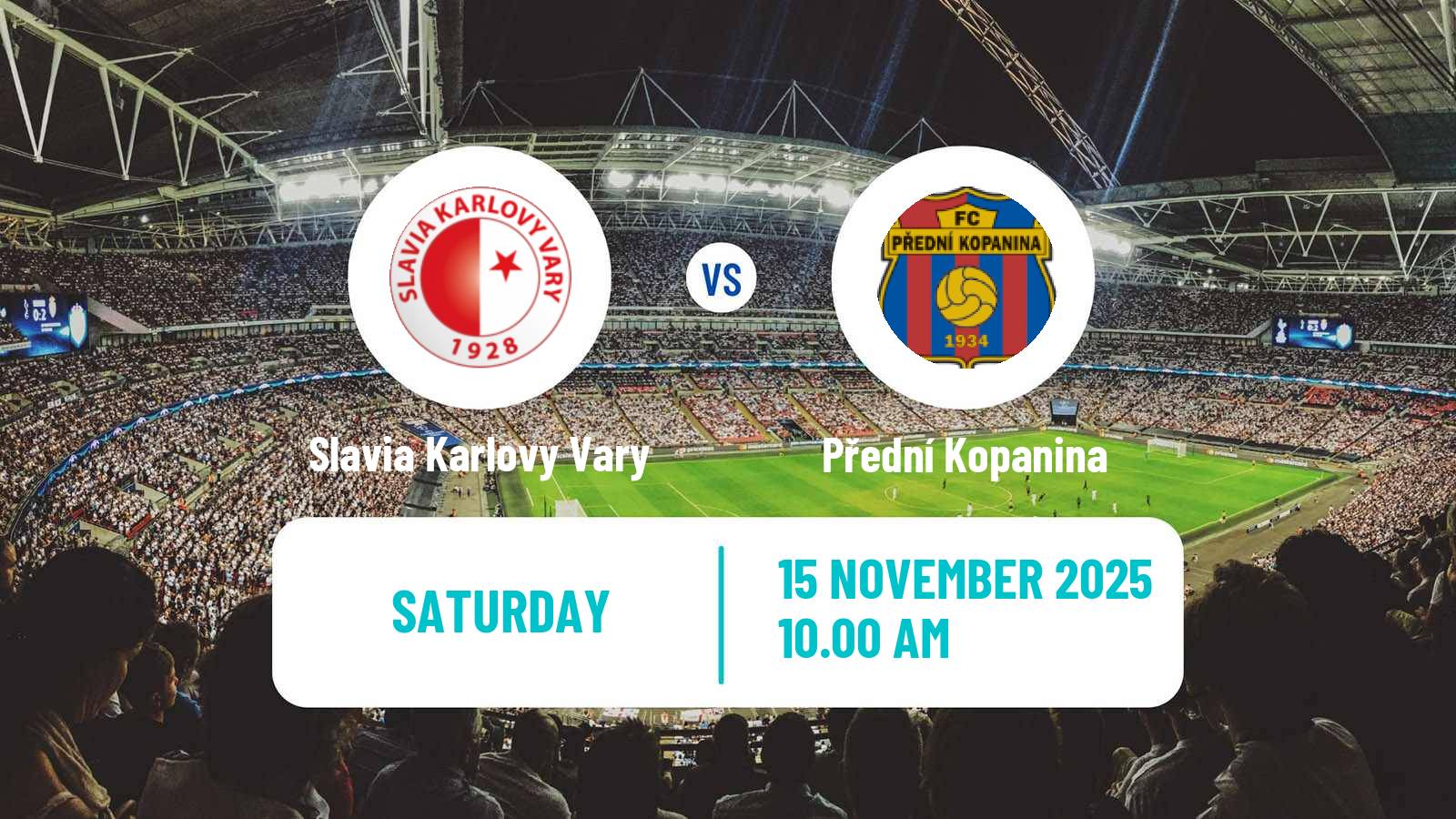 Football Czech Division B Slavia Karlovy Vary - Přední Kopanina