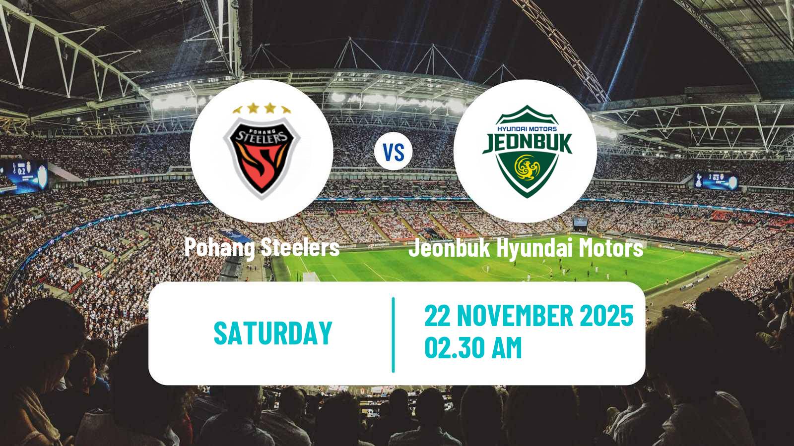 Football South Korean K-League 1 Pohang Steelers - Jeonbuk Hyundai Motors