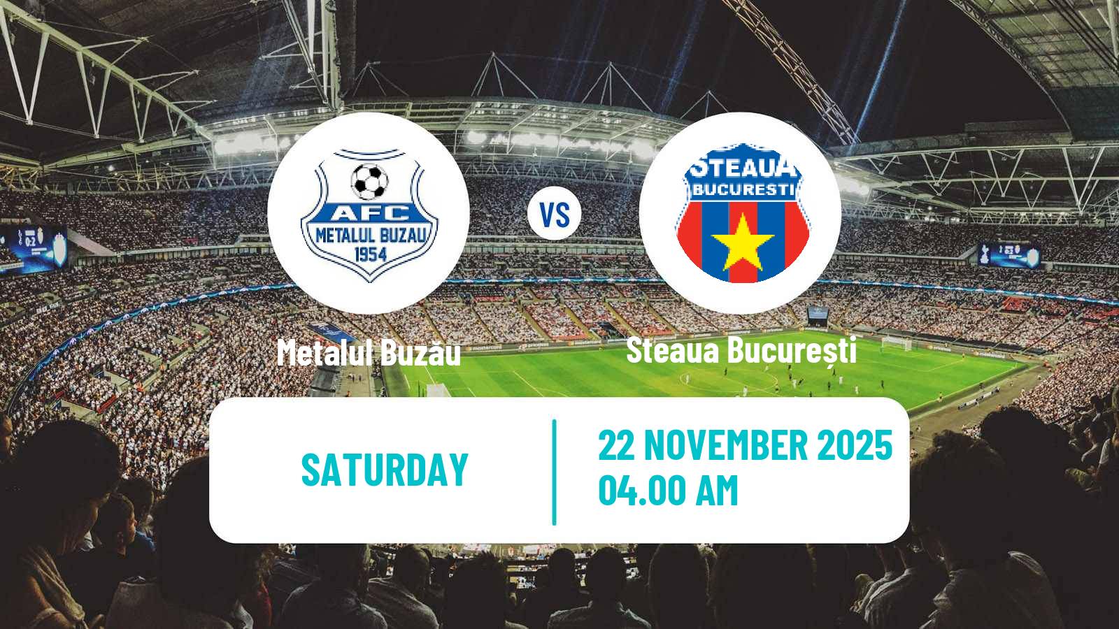 Football Romanian Division 2 Metalul Buzău - Steaua București