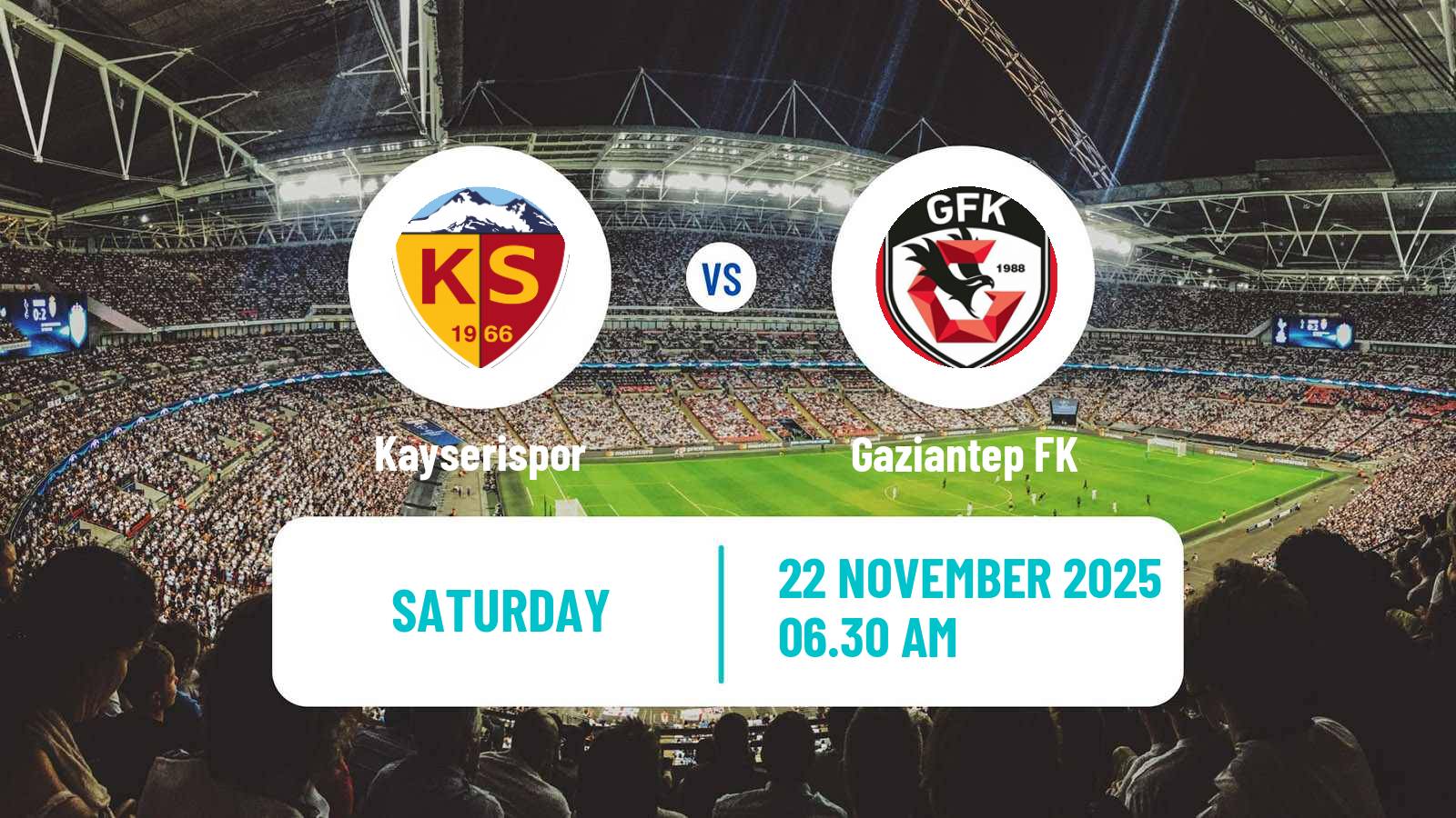 Football Turkish Super League Kayserispor - Gaziantep