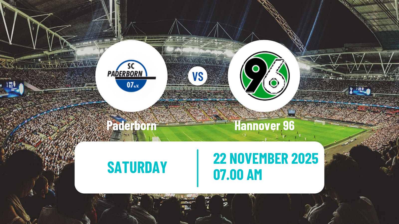Football German 2 Bundesliga Paderborn - Hannover