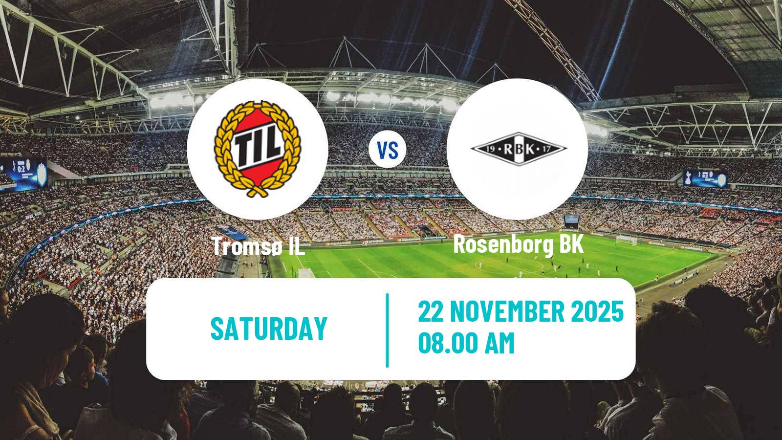 Football Norwegian Eliteserien Tromsø - Rosenborg