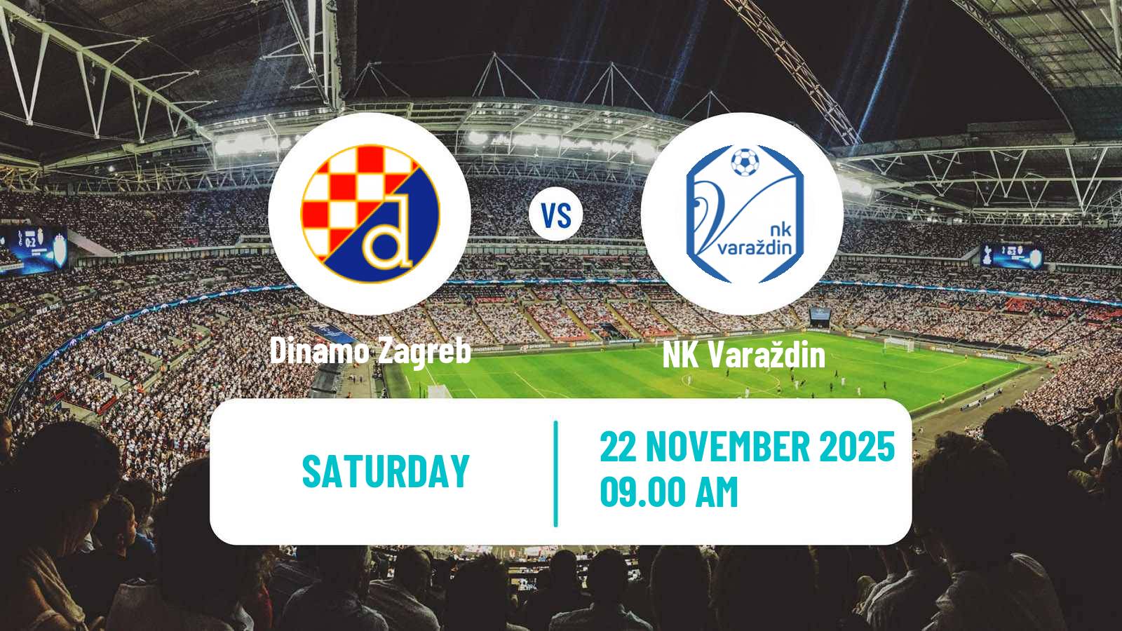 Football Croatian HNL Dinamo Zagreb - Varaždin