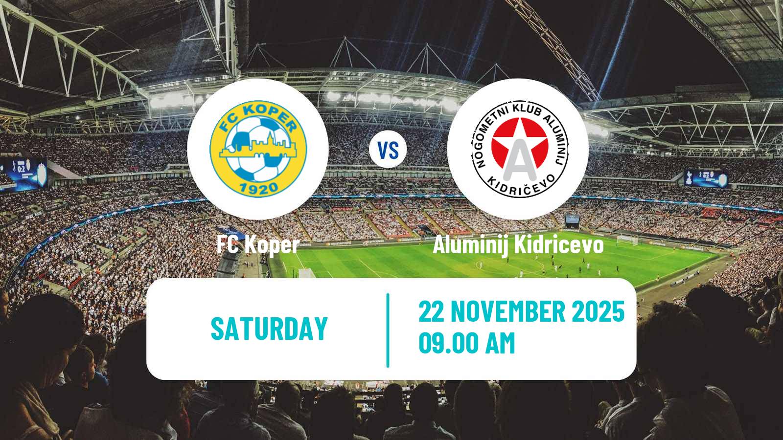Football Slovenian PrvaLiga Koper - Aluminij Kidricevo