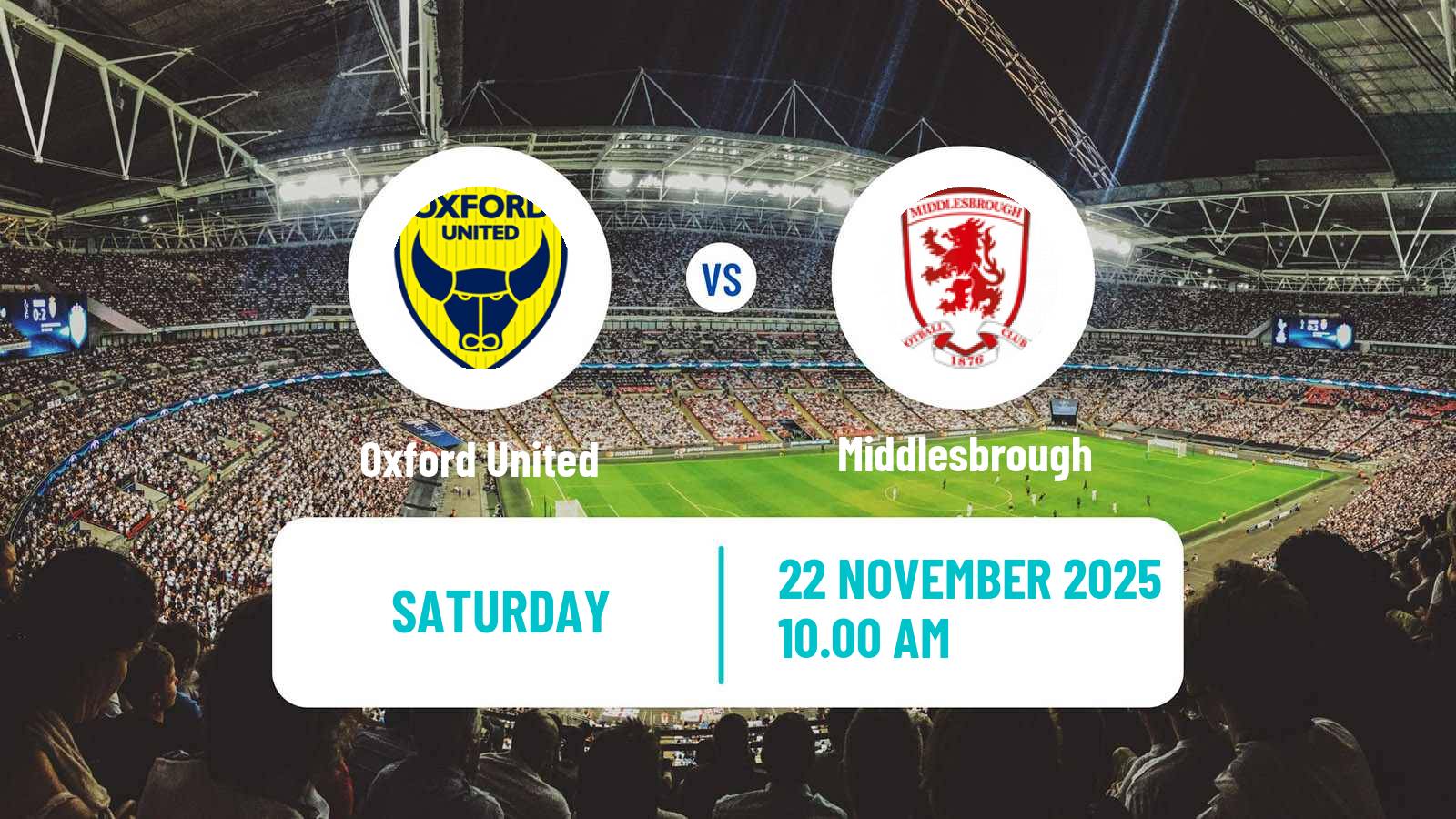 Football English League Championship Oxford United - Middlesbrough