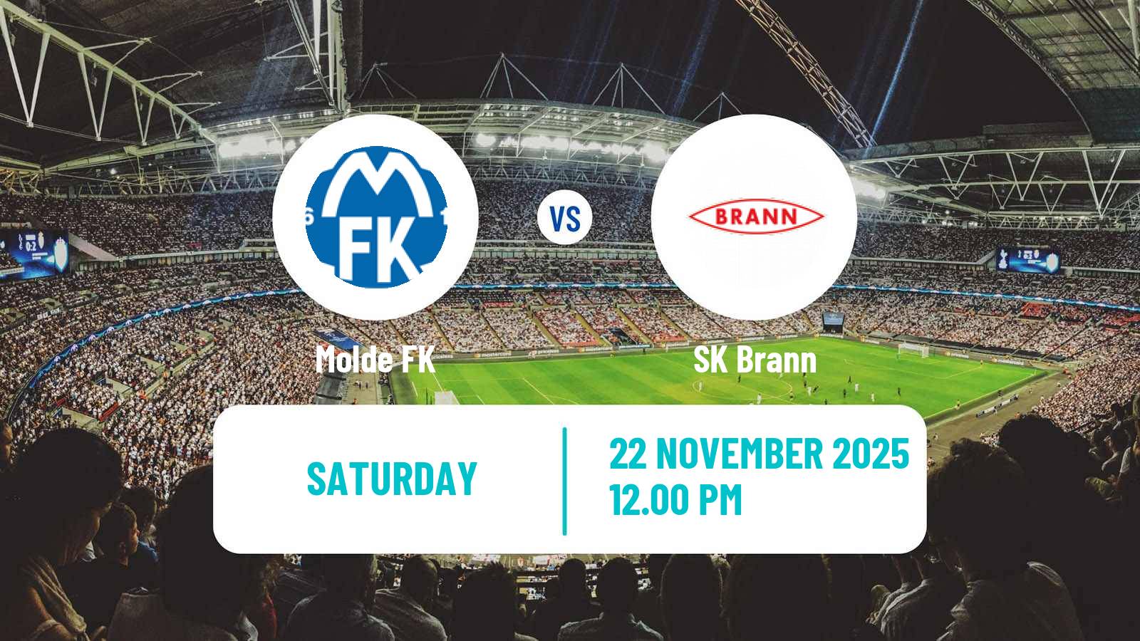Football Norwegian Eliteserien Molde - Brann