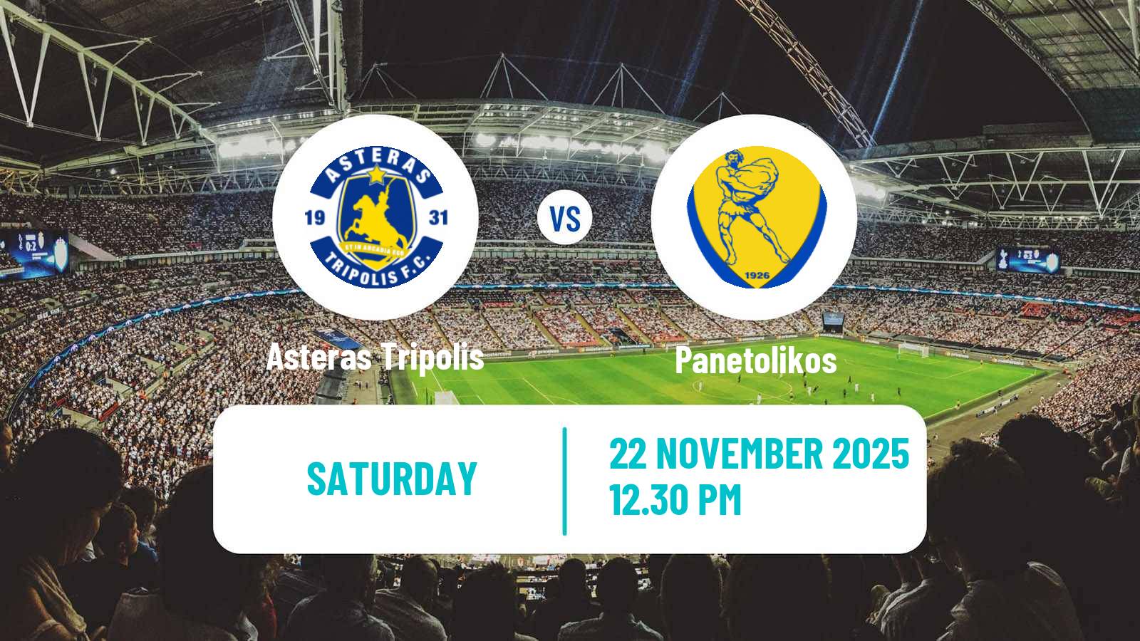 Football Greek Super League Asteras Tripolis - Panetolikos