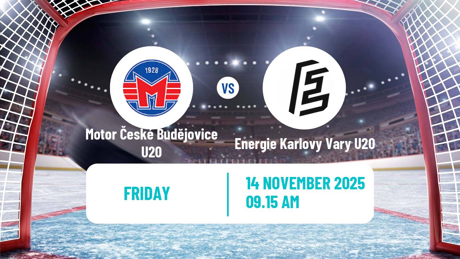 Hockey Czech ELJ Motor České Budějovice U20 - Energie Karlovy Vary U20
