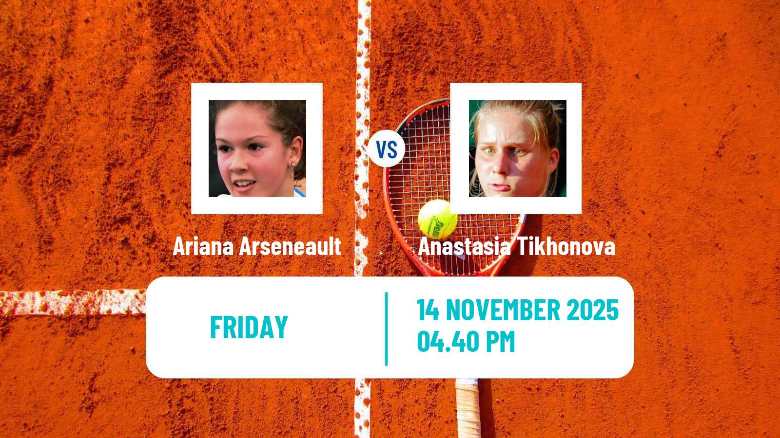 Tennis ITF W50 Chihuahua 2 Women Ariana Arseneault - Anastasia Tikhonova