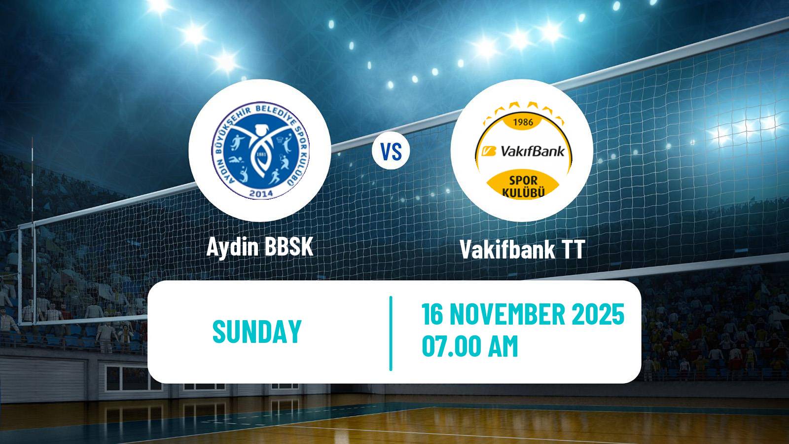 Volleyball Turkish Sultanlar Ligi Volleyball Women Aydin BBSK - Vakifbank TT