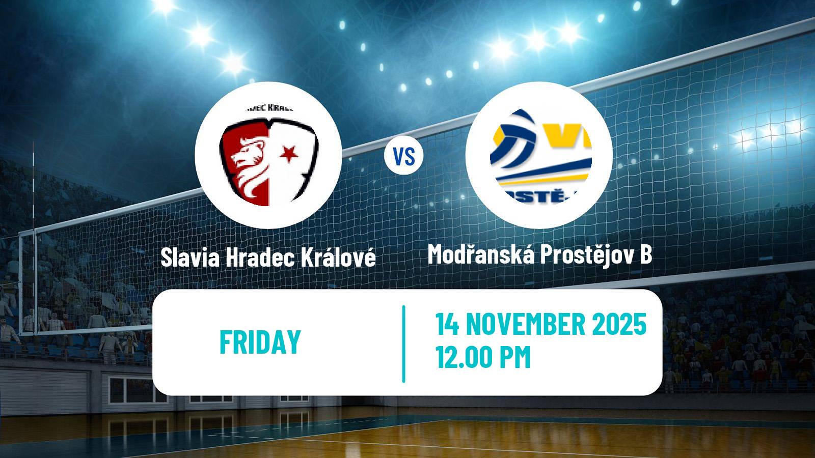 Volleyball Czech 1 Liga Volleyball Women Slavia Hradec Králové - Modřanská Prostějov B