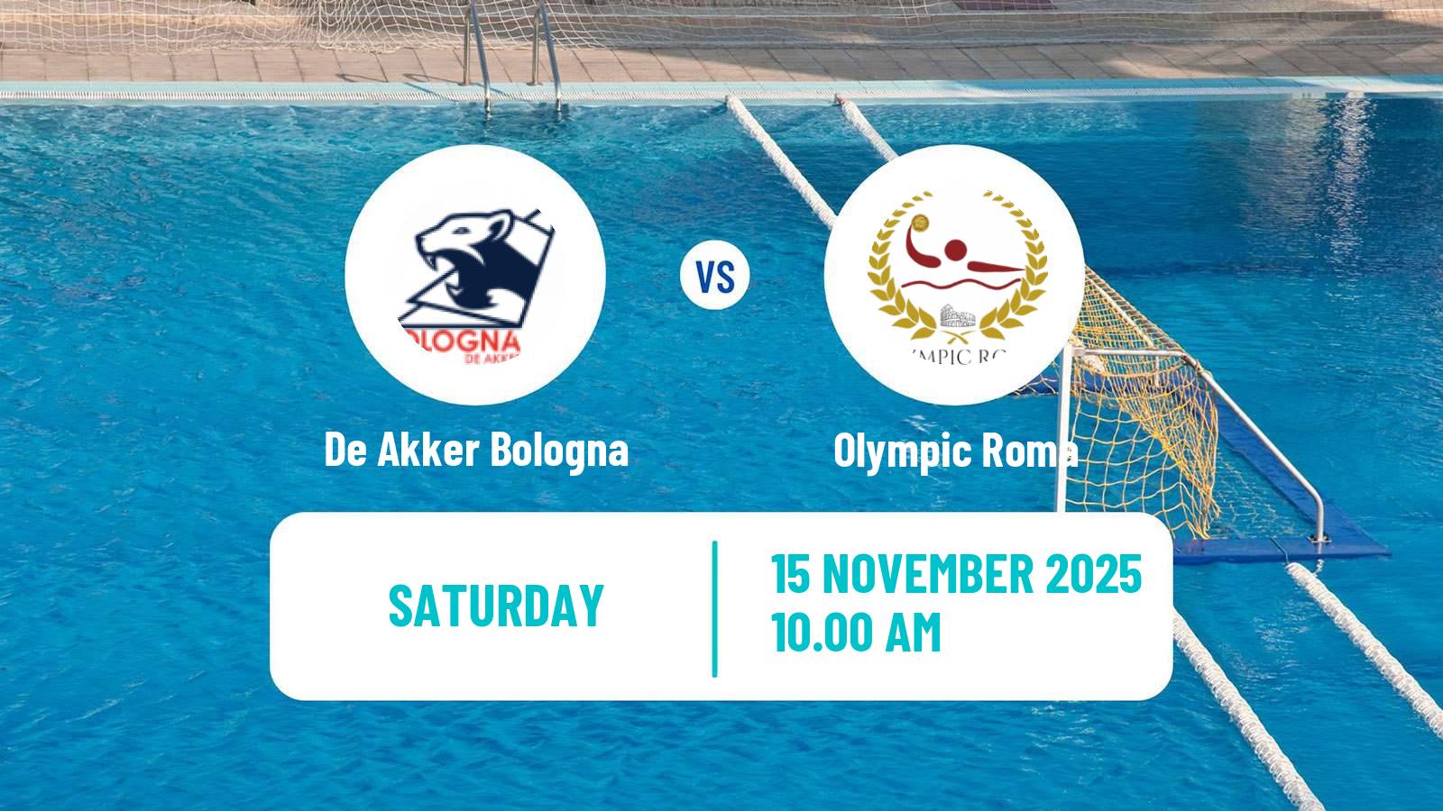 Water polo Italian A1 Water Polo De Akker Bologna - Olympic Roma