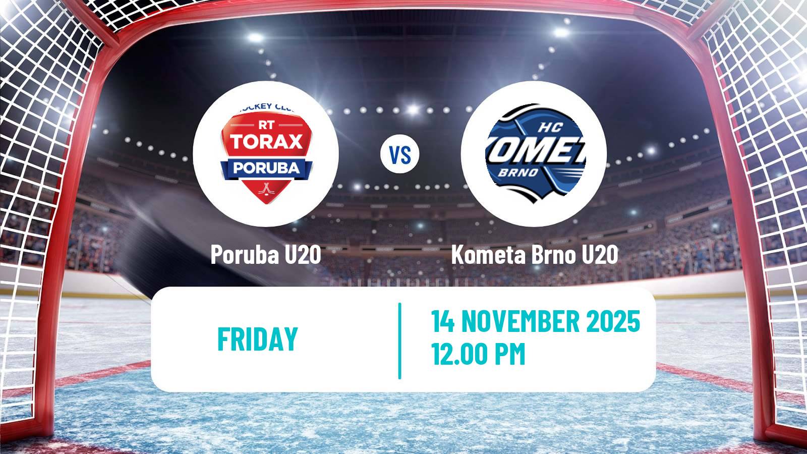 Hockey Czech ELJ Poruba U20 - Kometa Brno U20