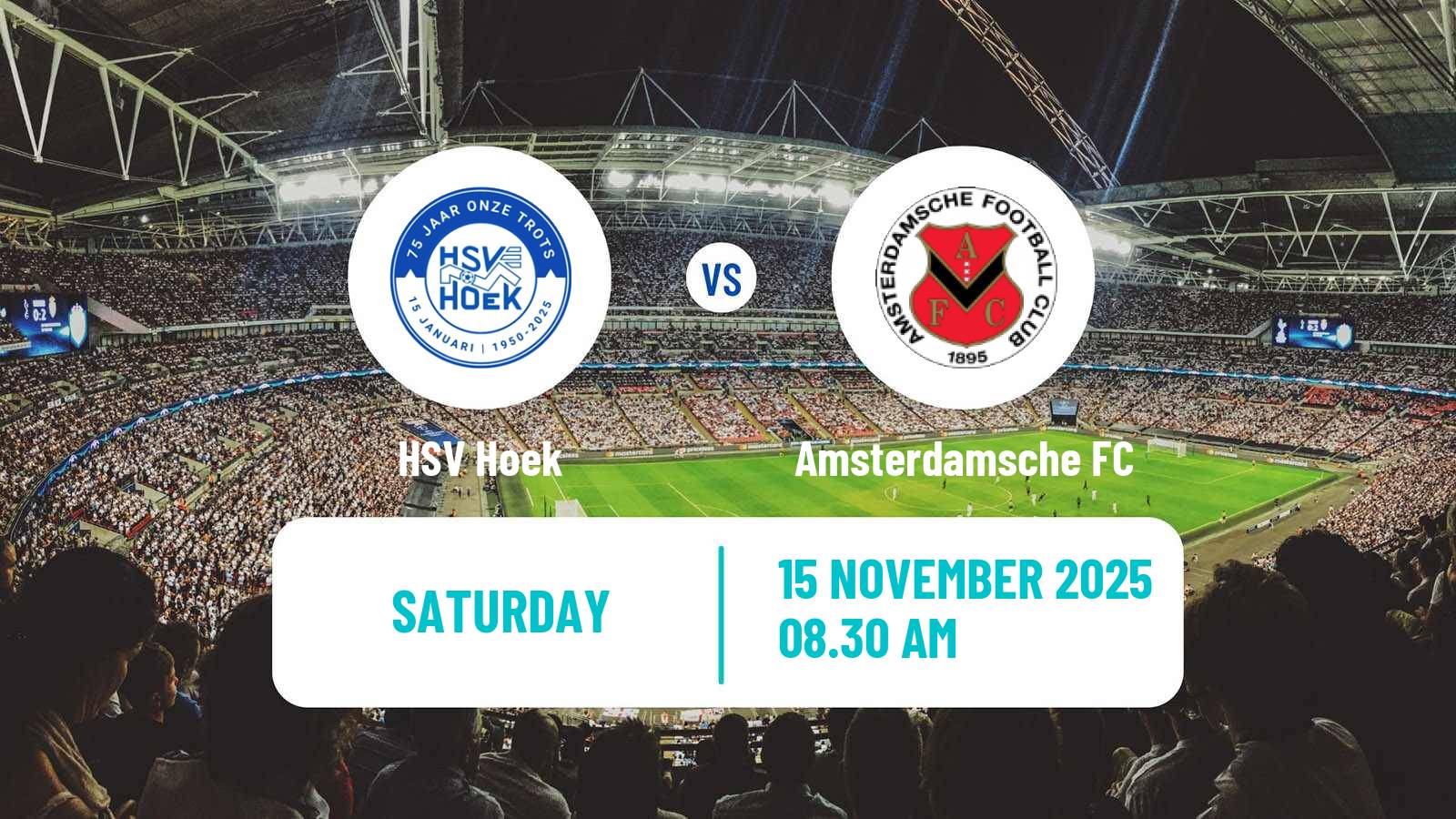 Football Dutch Tweede Divisie HSV Hoek - Amsterdamsche FC