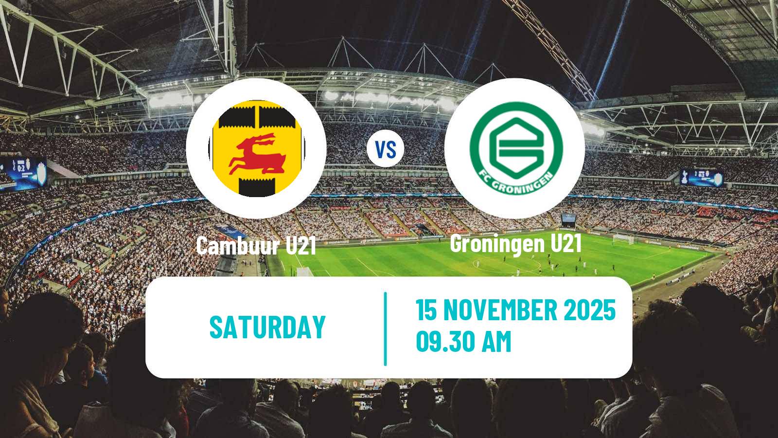 Football Dutch Divisie 1 U21 Cambuur U21 - Groningen U21