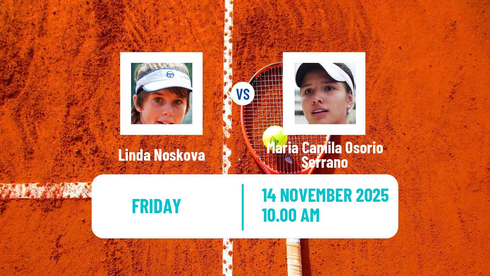 Tennis WTA Billie Jean King Cup World Group Linda Noskova - Maria Camila Osorio Serrano