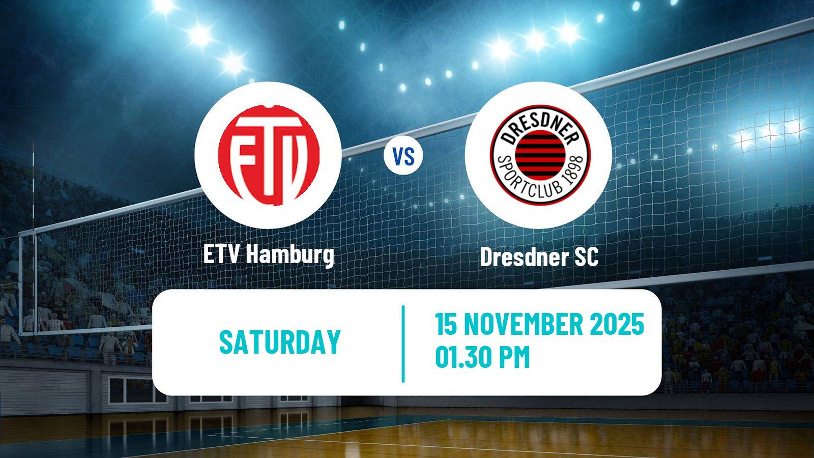 Volleyball German Bundesliga Volleyball Women ETV Hamburg - Dresdner SC