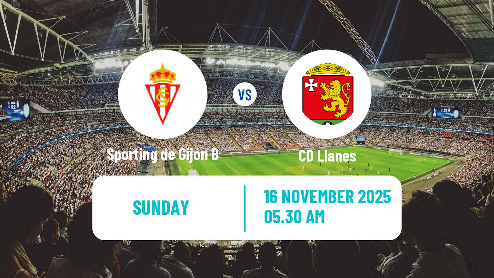 Football Spanish Tercera RFEF - Group 2 Sporting de Gijón B - Llanes