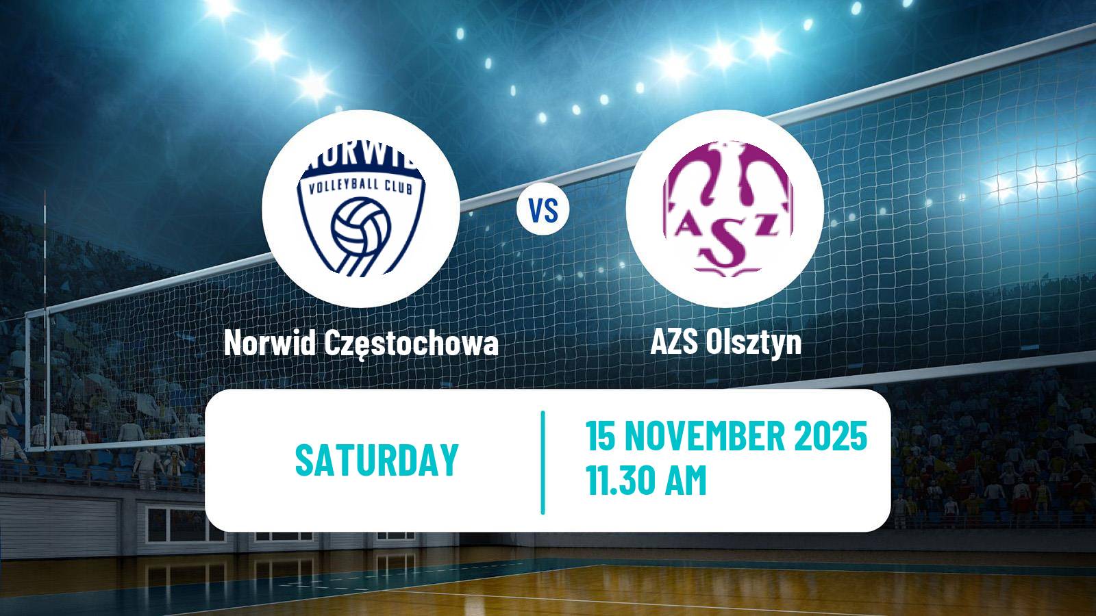 Volleyball Polish PlusLiga Norwid Częstochowa - AZS Olsztyn