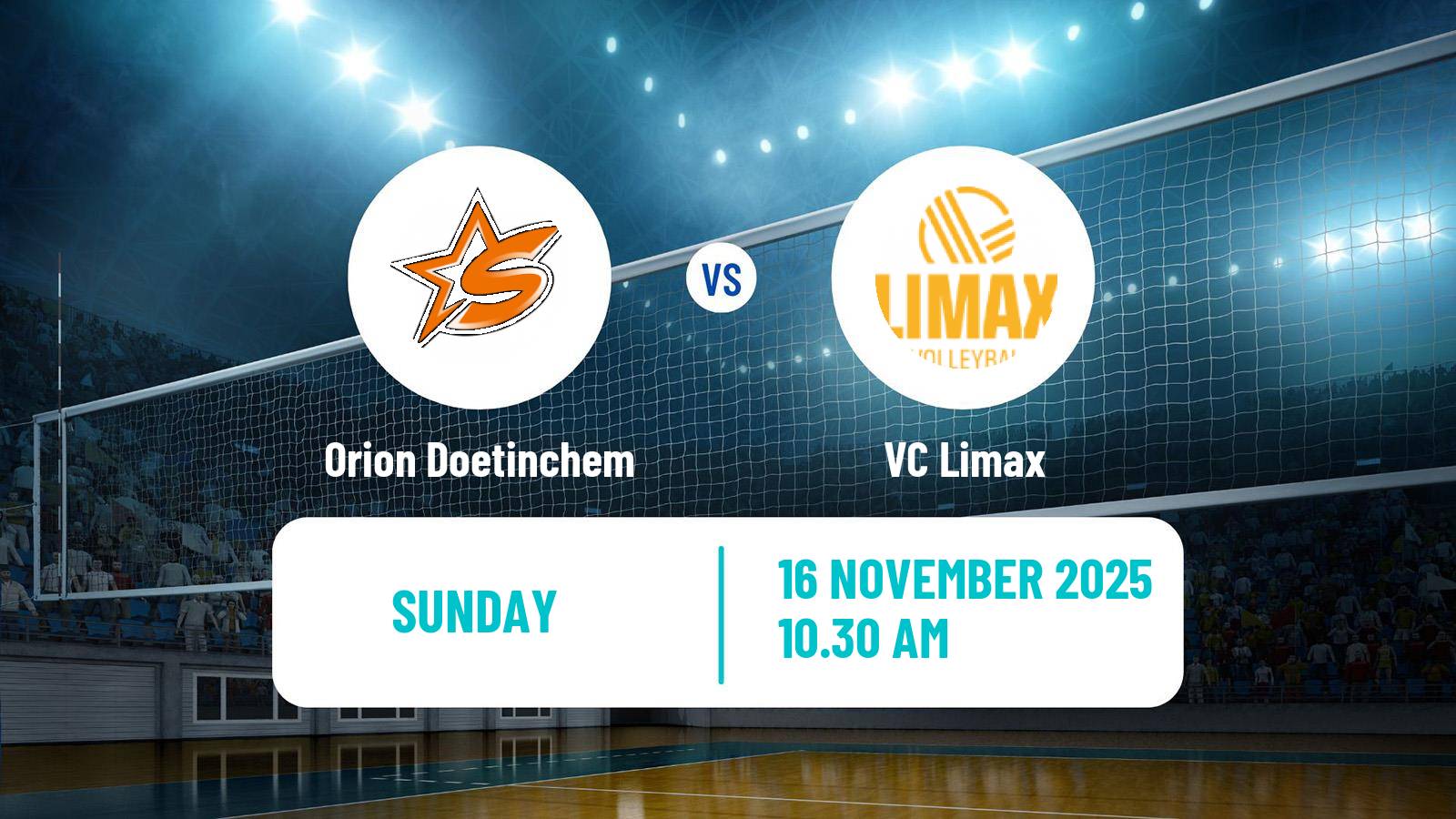Volleyball Dutch Eredivisie Volleyball Orion Doetinchem - Limax