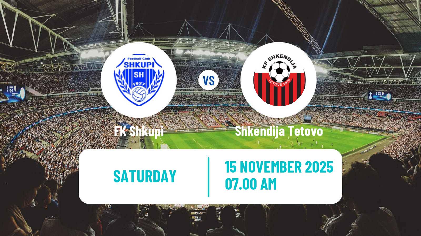 Football North Macedonian 1 MFL Shkupi - Shkendija Tetovo