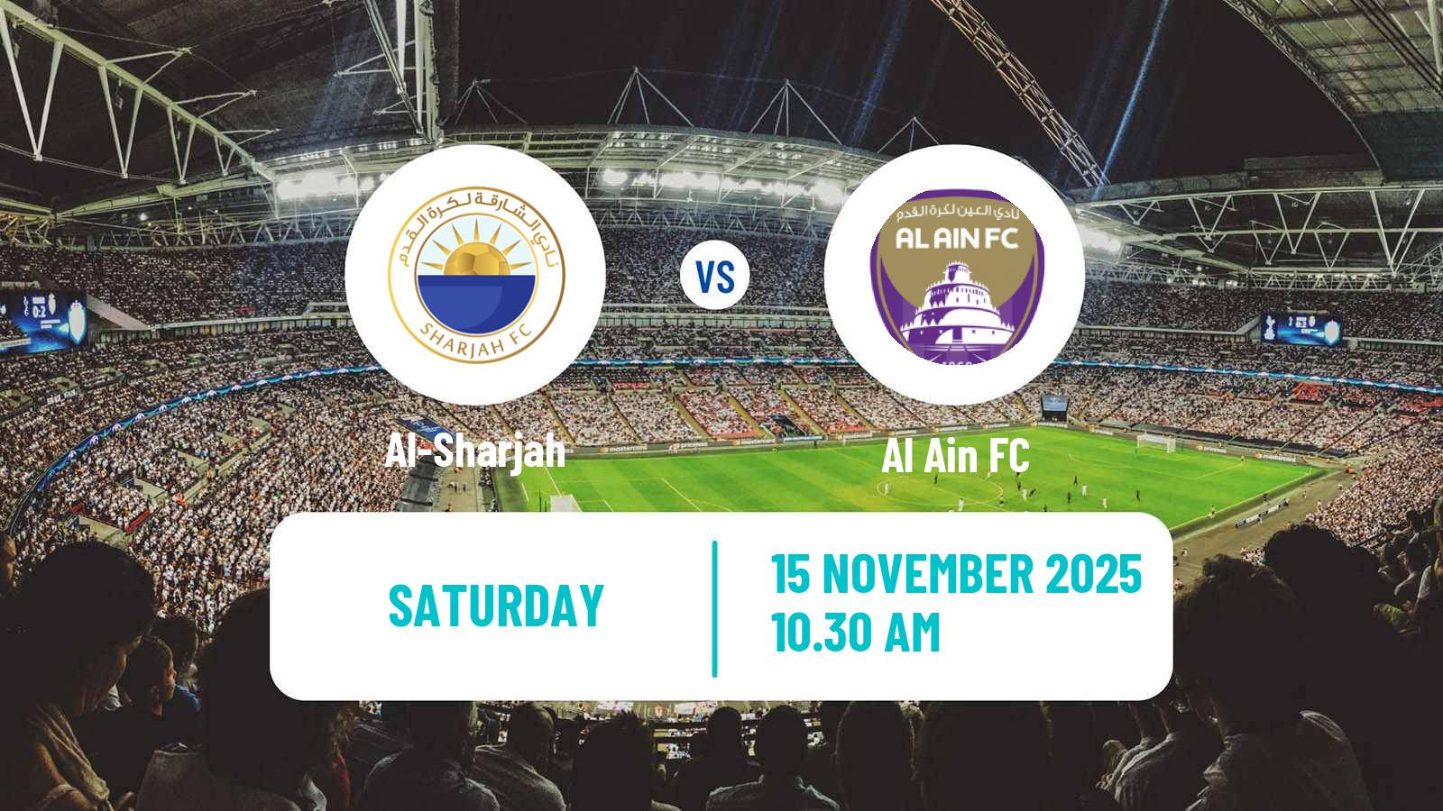 Football UAE League Cup Al-Sharjah - Al Ain
