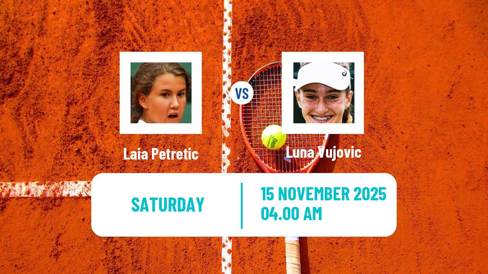 Tennis ITF W15 Monastir 39 Women Laia Petretic - Luna Vujovic