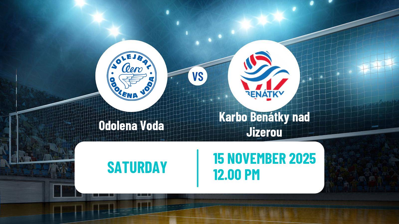 Volleyball Czech Extraliga Volleyball Odolena Voda - Karbo Benátky nad Jizerou