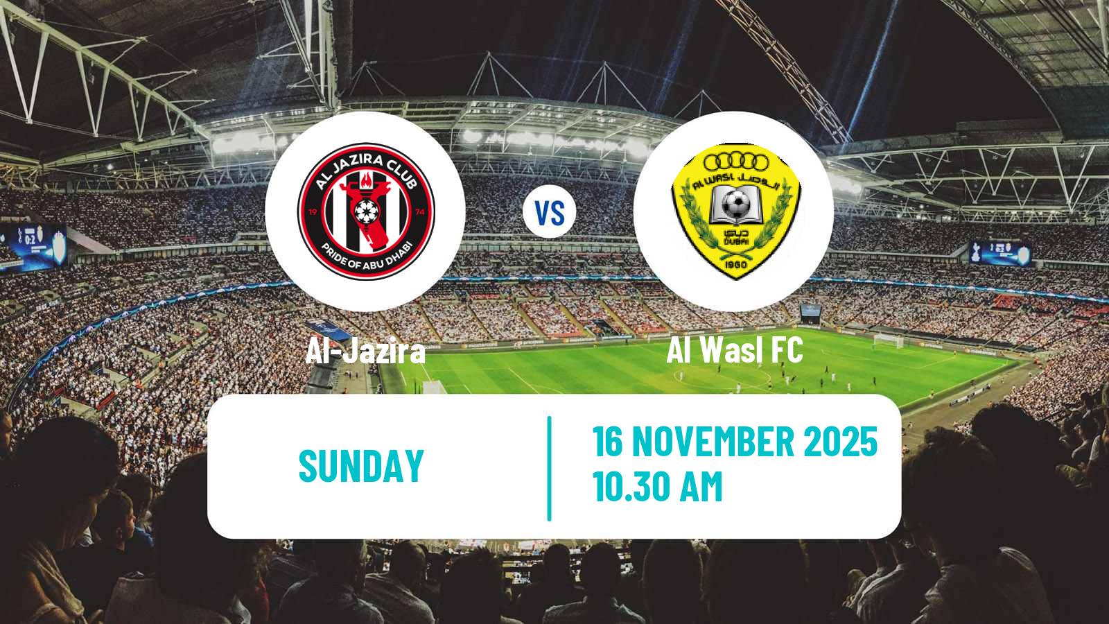 Football UAE League Cup Al-Jazira - Al Wasl