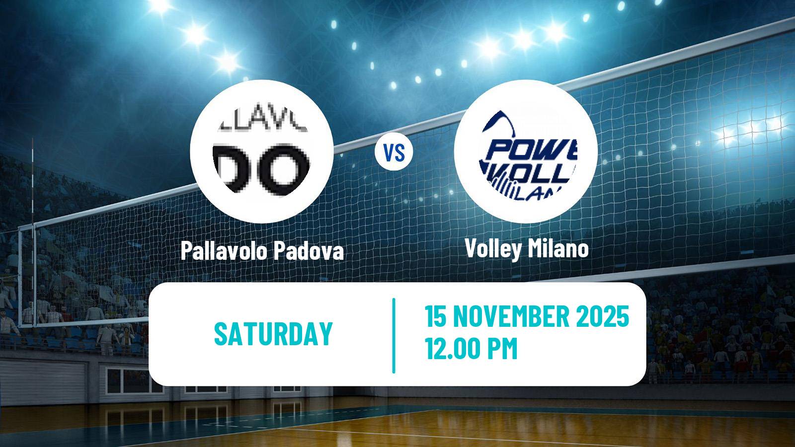 Volleyball Italian SuperLega Volleyball Pallavolo Padova - Volley Milano