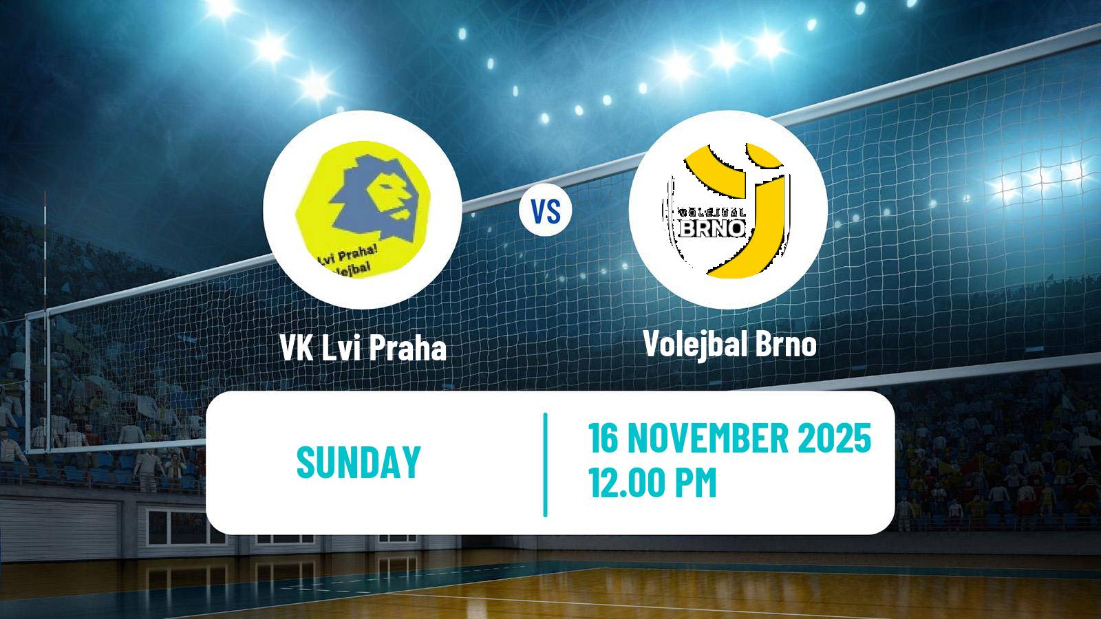 Volleyball Czech Extraliga Volleyball Lvi Praha - Volejbal Brno