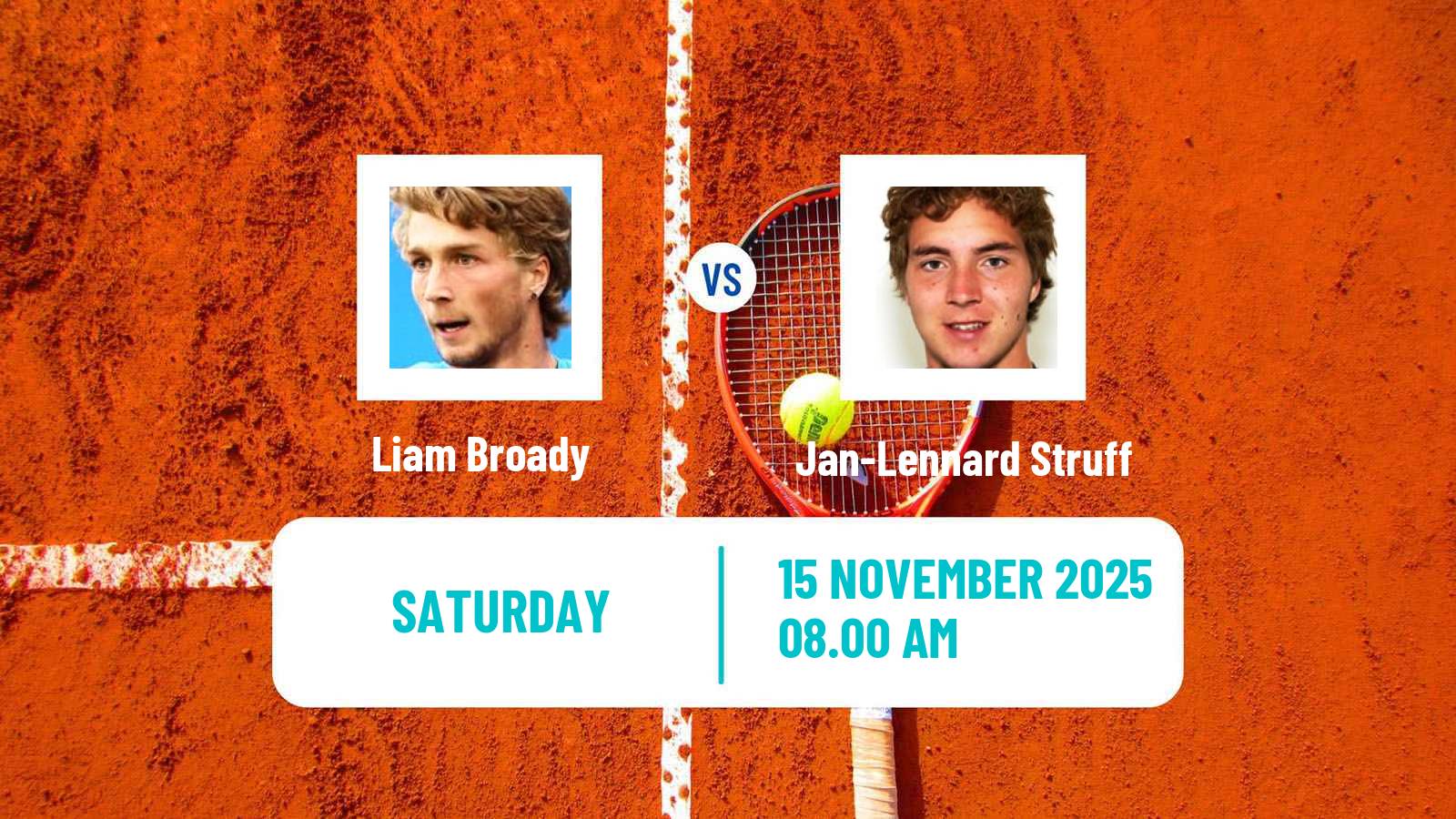 Tennis Lyon 2 Challenger Men Liam Broady - Jan-Lennard Struff