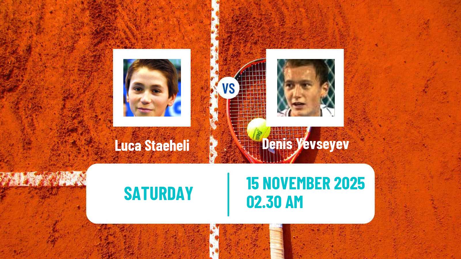 Tennis ITF M15 Sharm Elsheikh 17 Men Luca Staeheli - Denis Yevseyev
