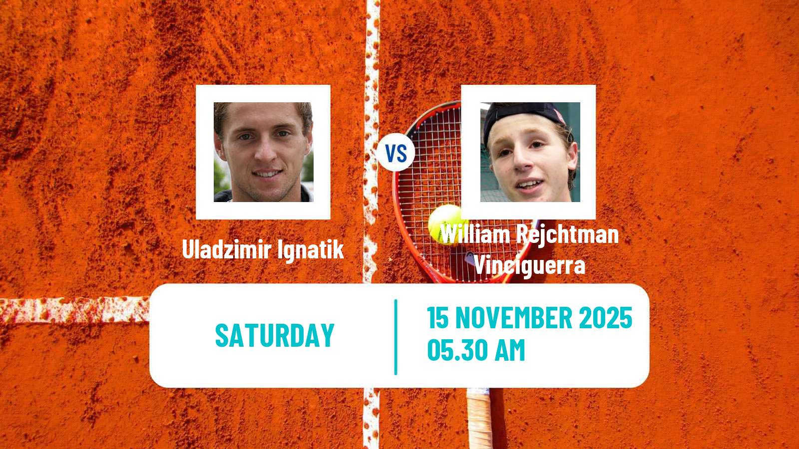 Tennis ITF M15 Heraklion 14 Men Uladzimir Ignatik - William Rejchtman Vinciguerra