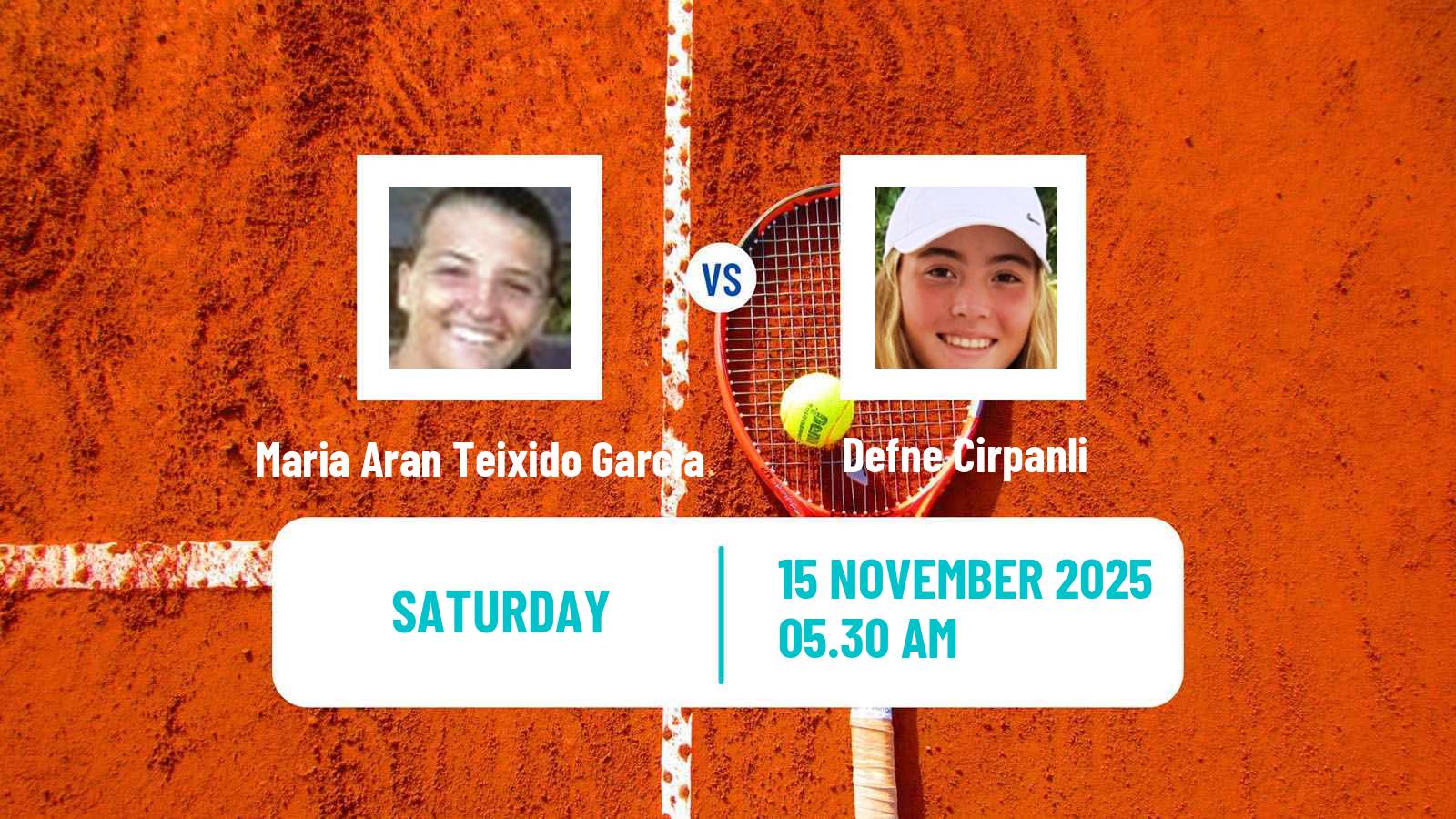 Tennis ITF W15 Nules Women Maria Aran Teixido Garcia - Defne Cirpanli