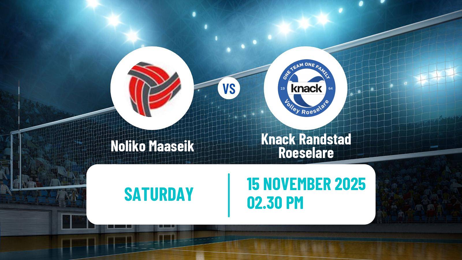 Volleyball Belgian League Volleyball Noliko Maaseik - Knack Randstad Roeselare
