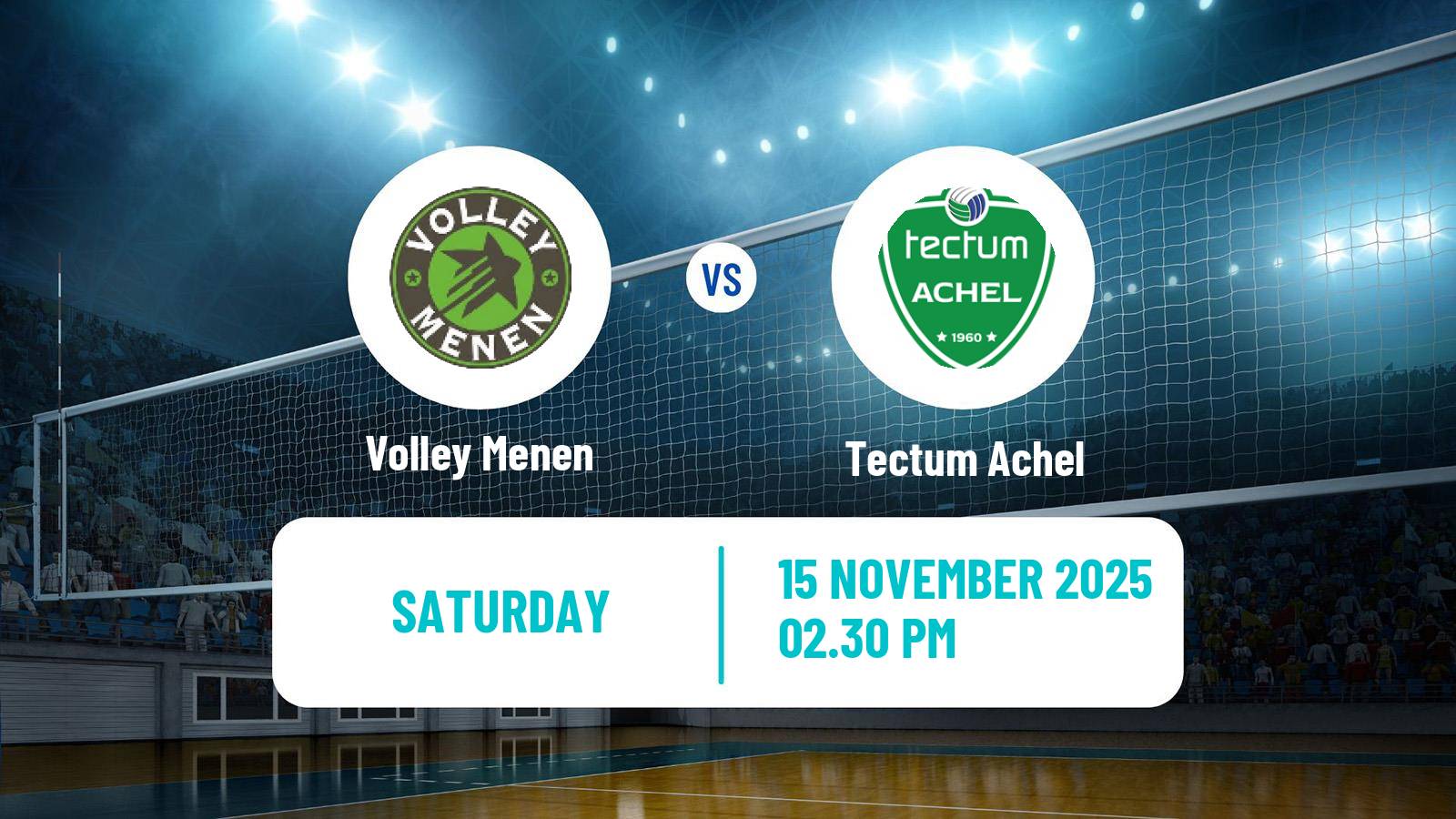 Volleyball Belgian League Volleyball Menen - Achel