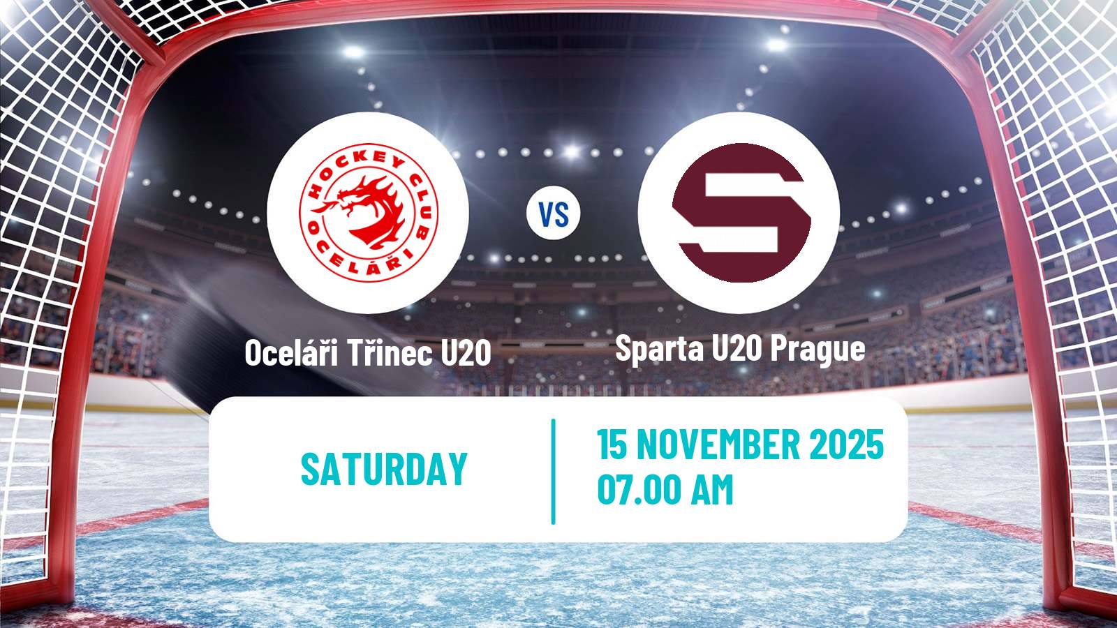 Hockey Czech ELJ Oceláři Třinec U20 - Sparta U20 Prague