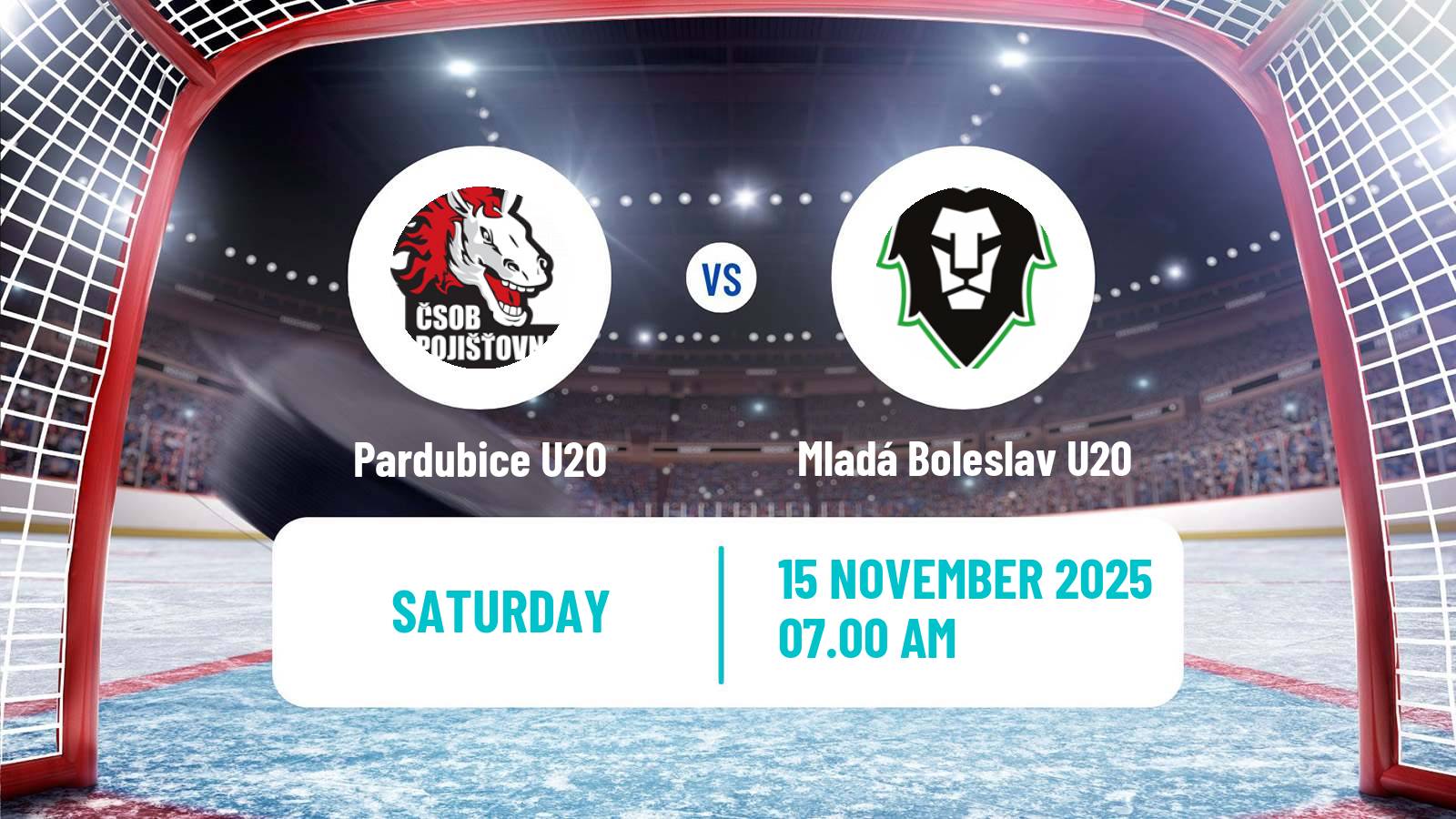 Hockey Czech ELJ Pardubice U20 - Mladá Boleslav U20