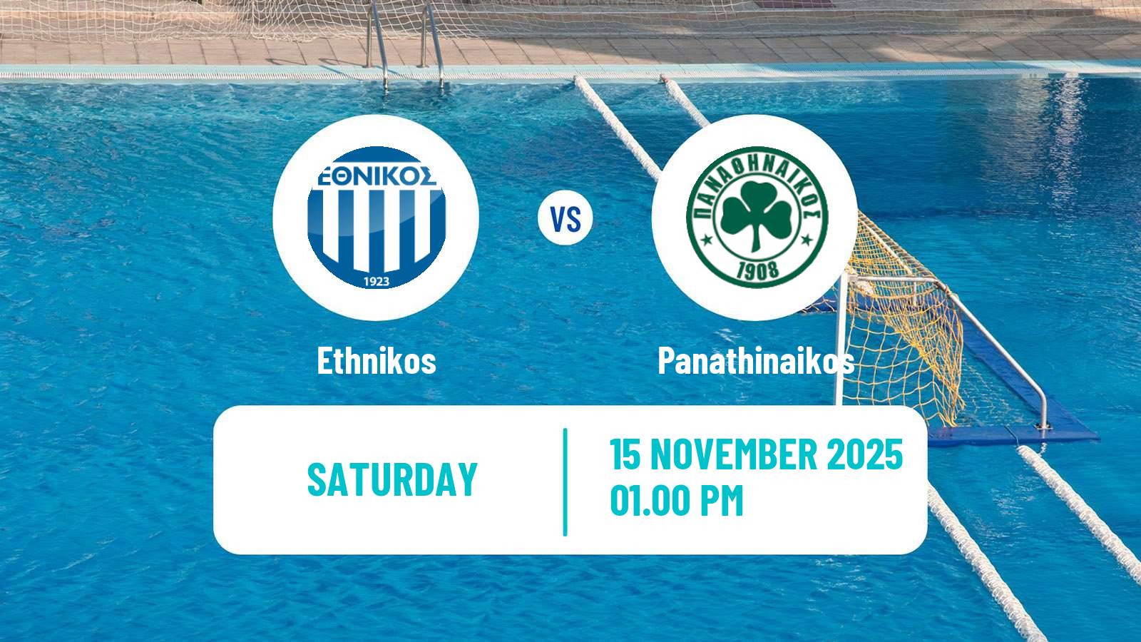 Water polo Greek A1 Water Polo Ethnikos - Panathinaikos