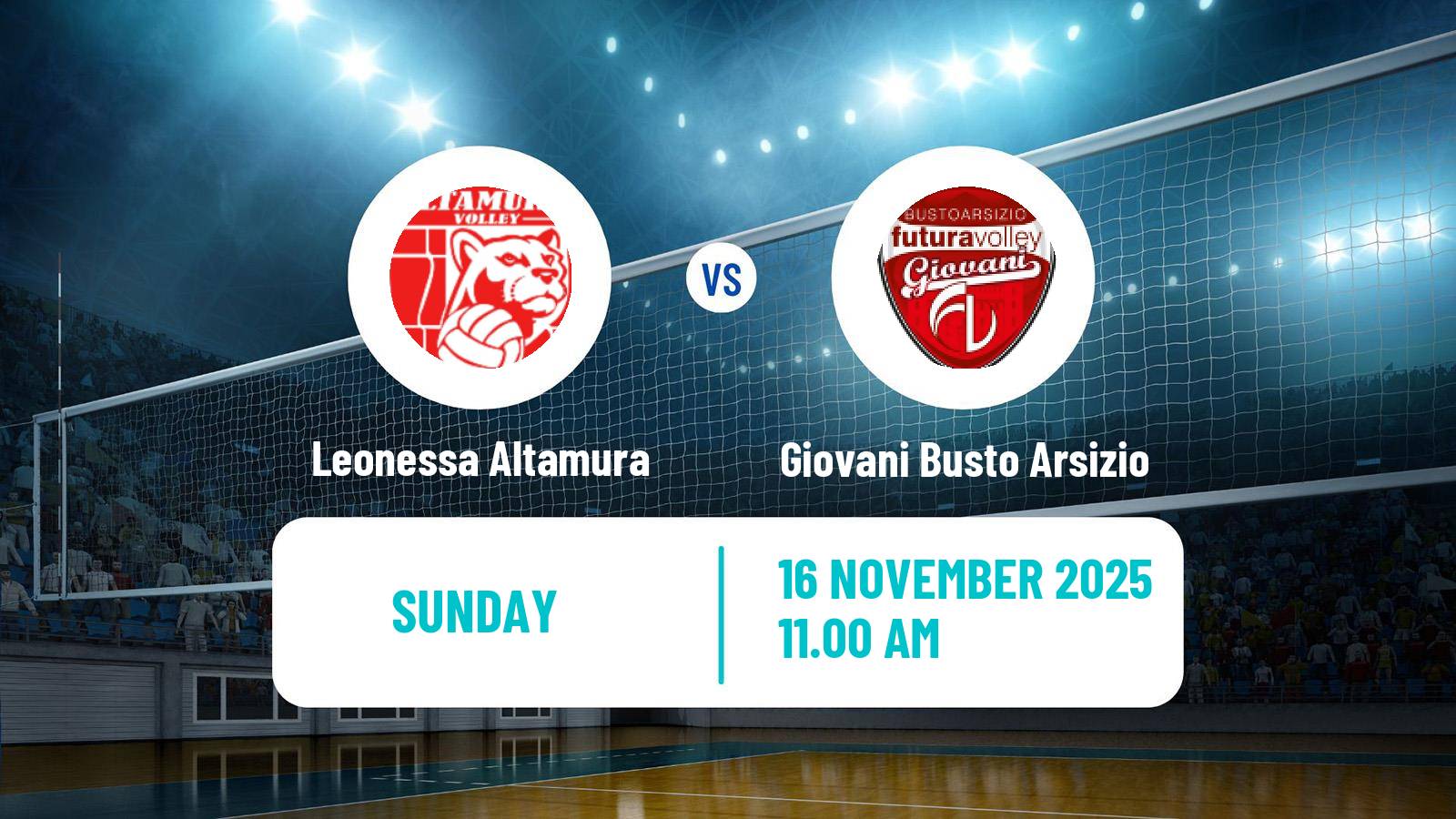 Volleyball Italian Serie A2 Volleyball Women Leonessa Altamura - Giovani Busto Arsizio