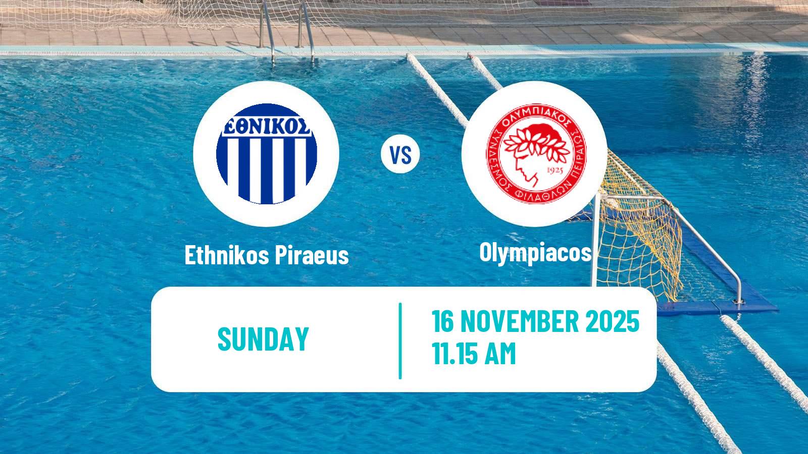 Water polo Greek A1 Water Polo Women Ethnikos Piraeus - Olympiacos