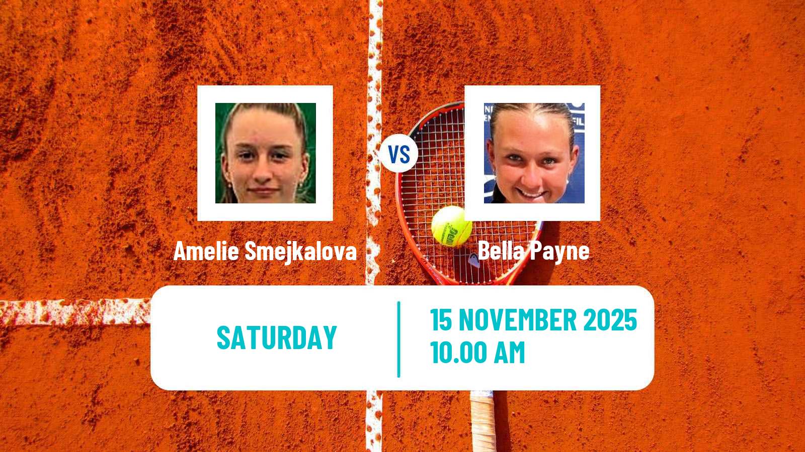 Tennis ITF W15 Clemson Sc Women Amelie Smejkalova - Bella Payne