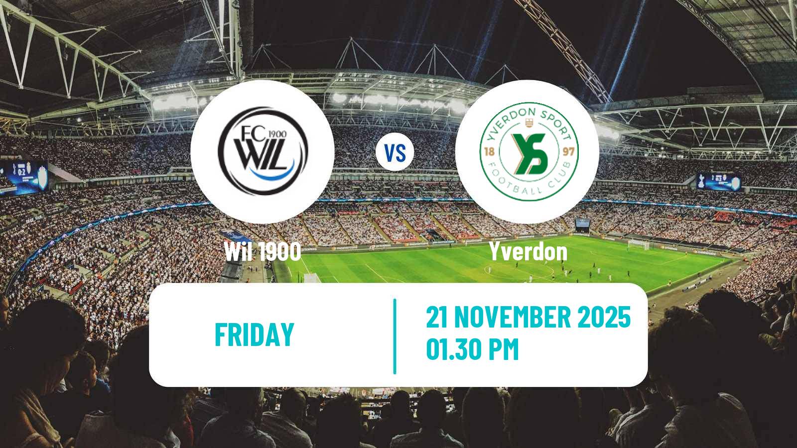 Football Swiss Challenge League Wil 1900 - Yverdon