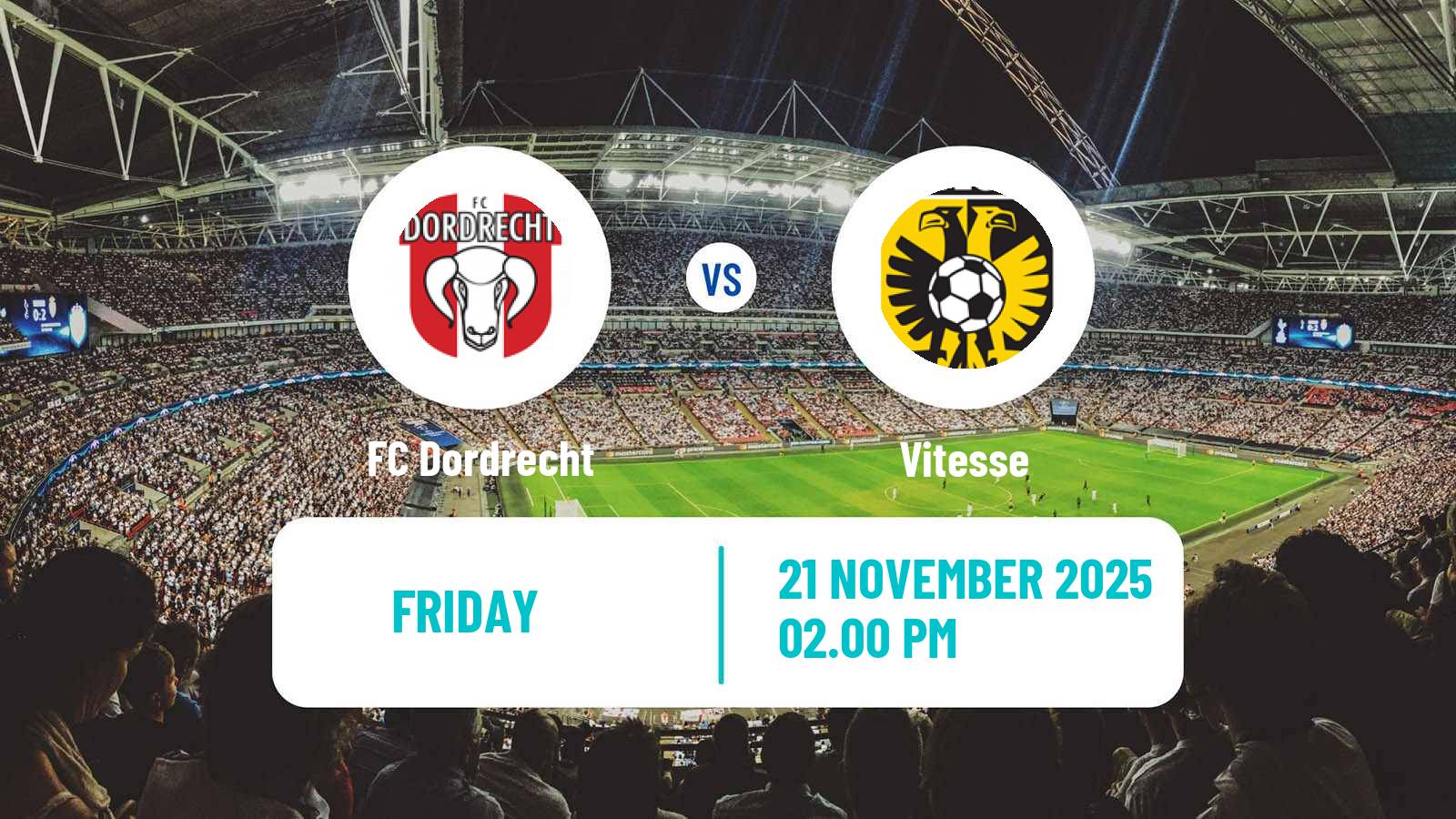 Football Dutch Eerste Divisie Dordrecht - Vitesse