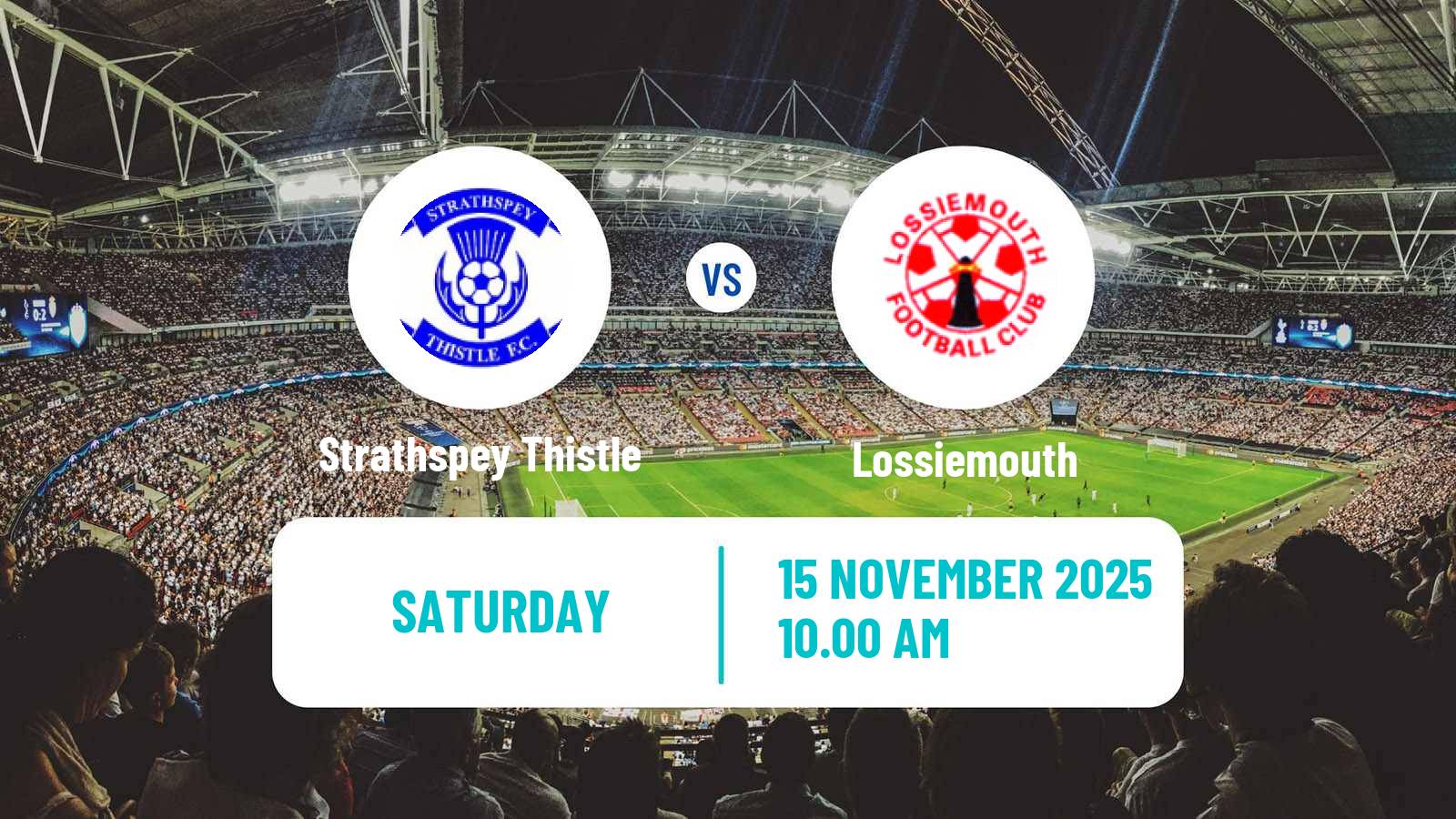 Football Scottish Highland League Strathspey Thistle - Lossiemouth