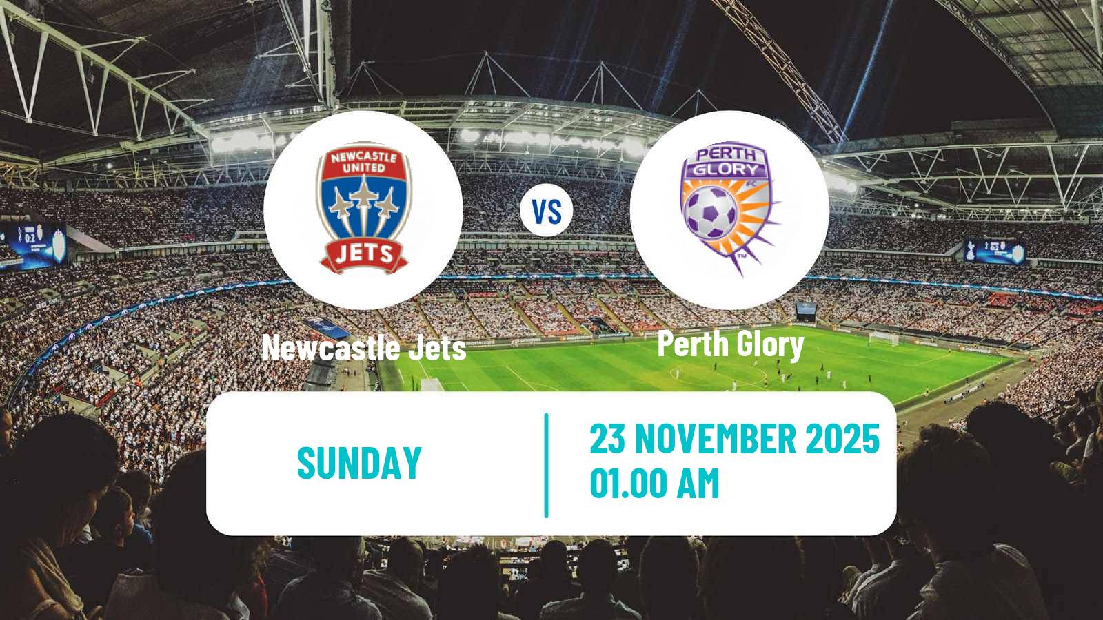 Football Australian A-League Newcastle Jets - Perth Glory