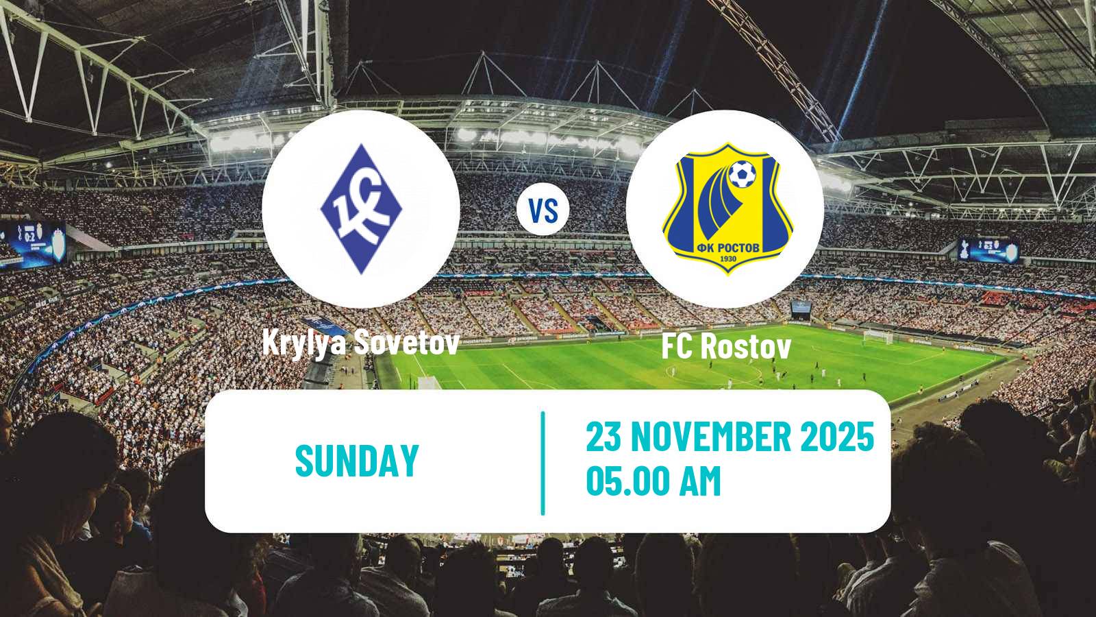 Football Russian Premier League Krylya Sovetov - Rostov