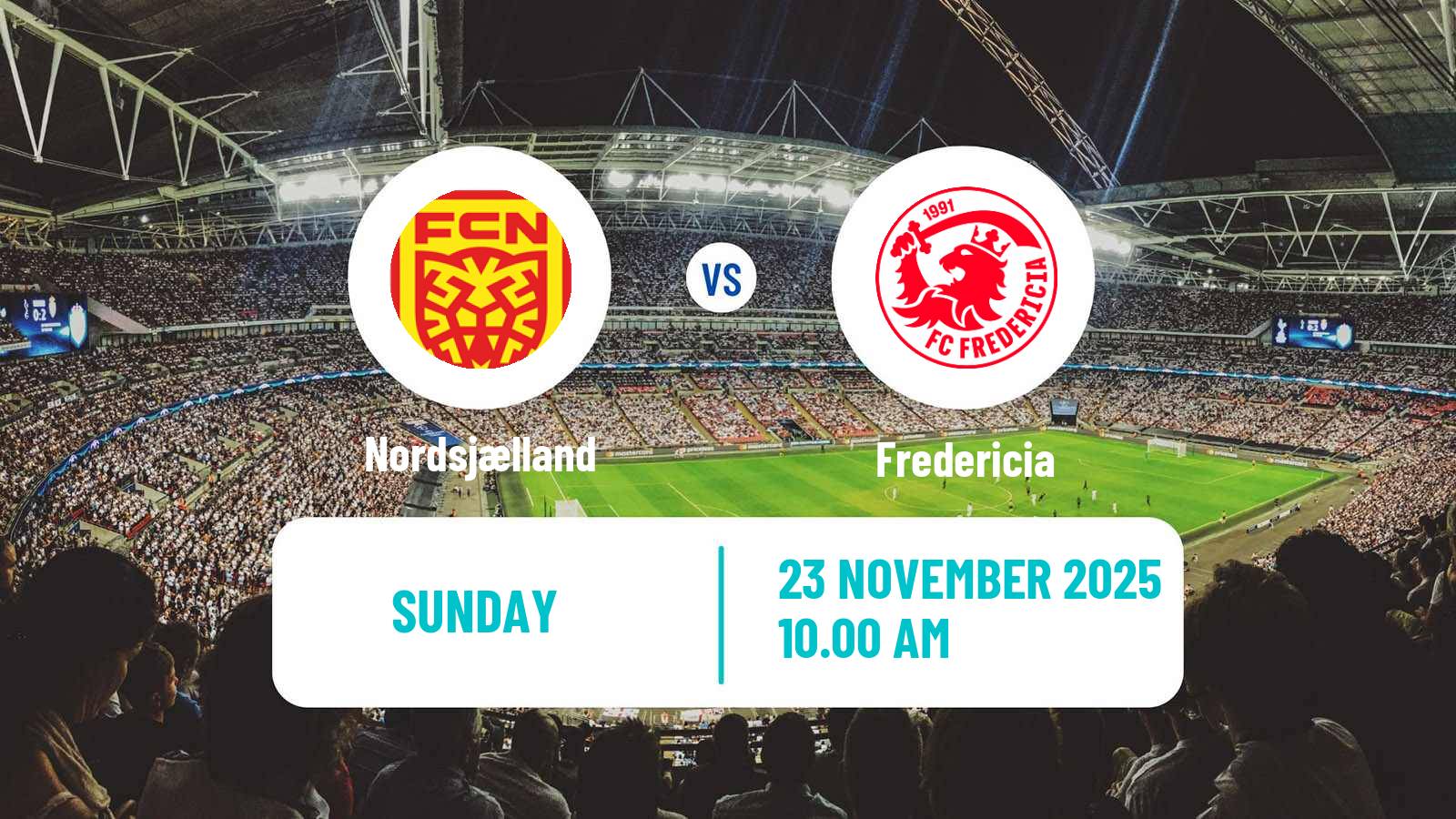 Football Danish Superliga Nordsjælland - Fredericia